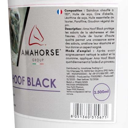 Ama hoof grasa para cascos (2500 ml) AmaHorse - Negro