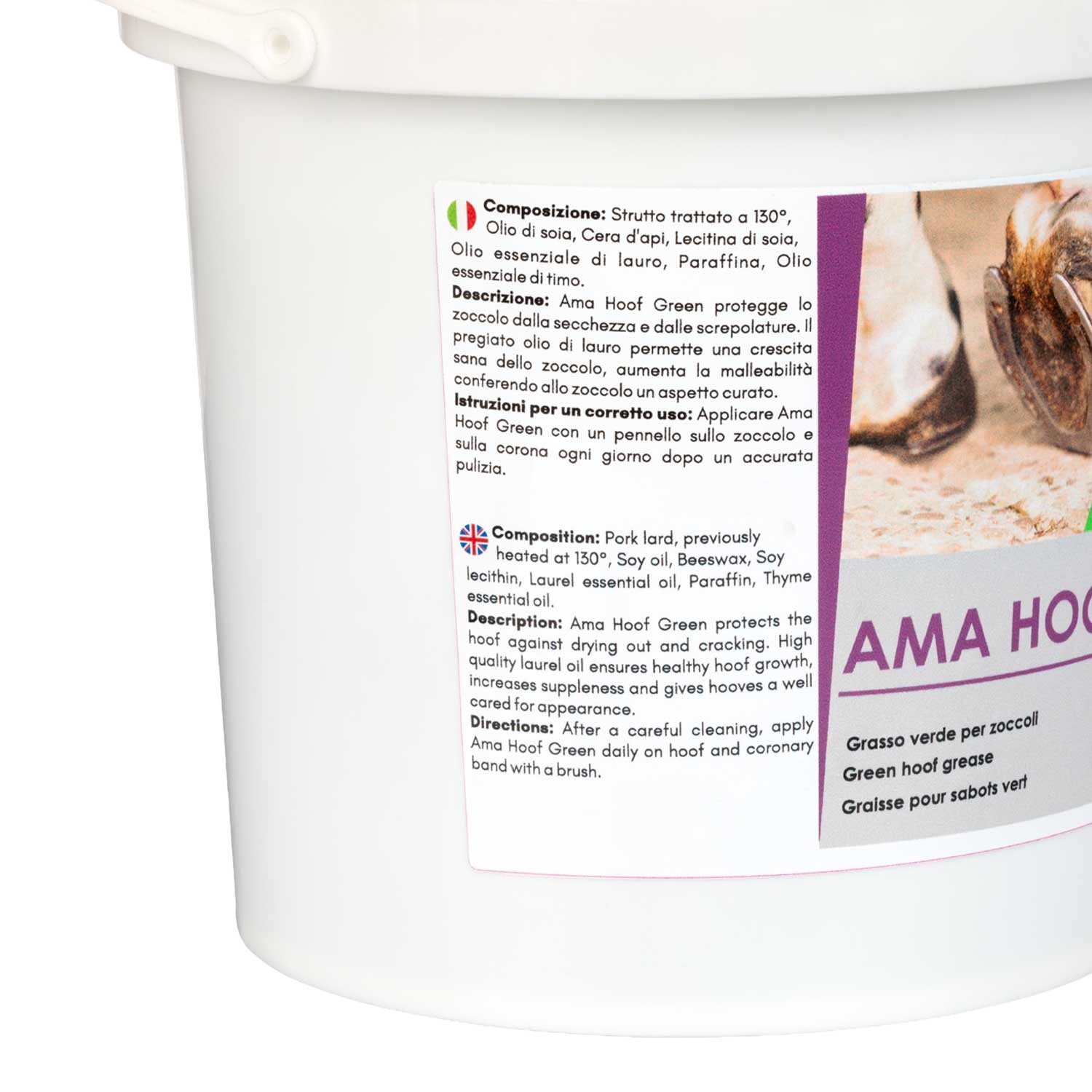 Ama hoof grasa para cascos (2500 ml) AmaHorse - Verde