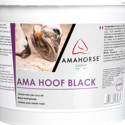 Ama Hoof Yellow Grasa para cascos (5000 ml) AmaHorse - Negro