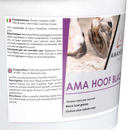 Ama Hoof Yellow Grasa para cascos (5000 ml) AmaHorse - Negro