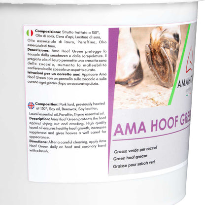 Ama Hoof Yellow Grasa para cascos (5000 ml) AmaHorse - Verde