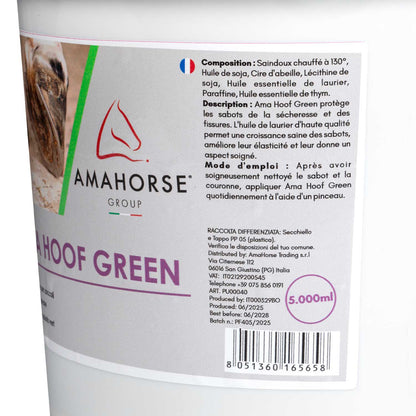 Ama Hoof Yellow Grasa para cascos (5000 ml) AmaHorse - Verde