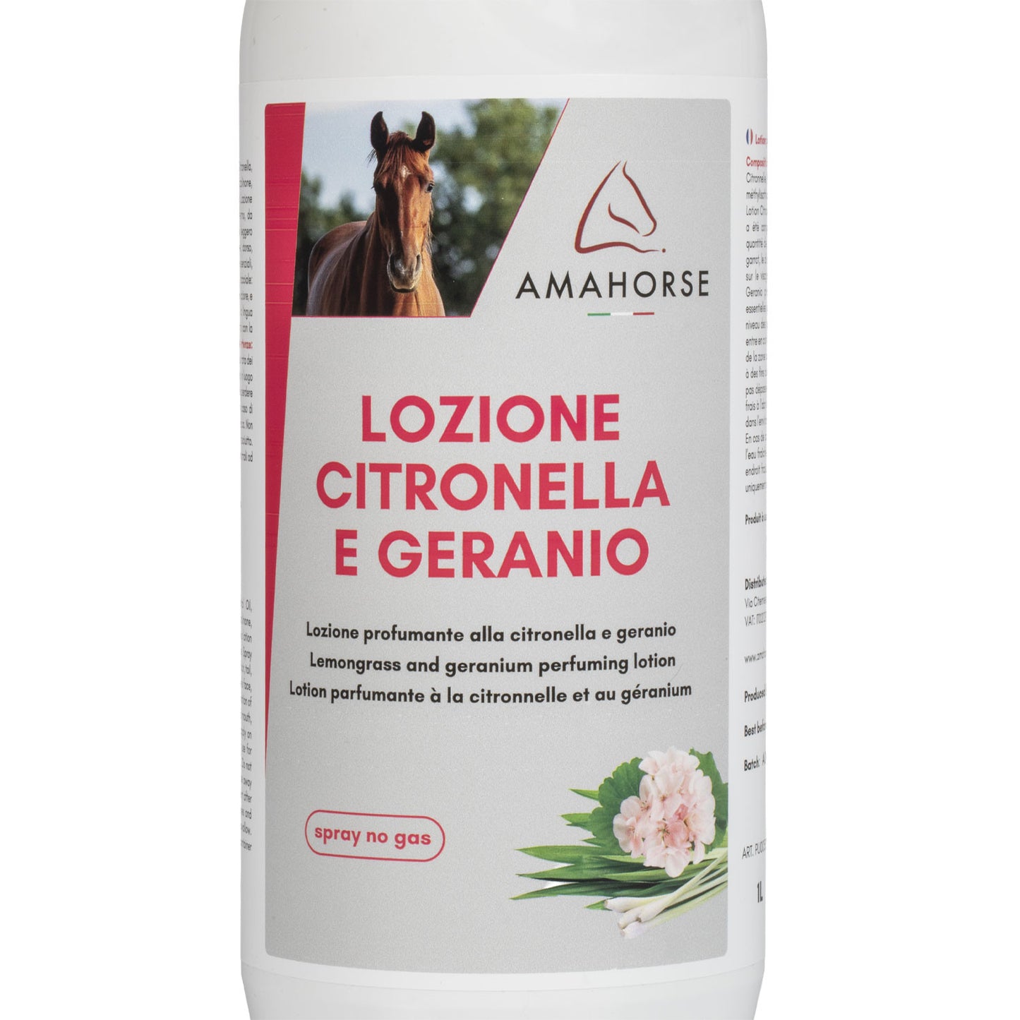 Loción de citronela y geranio (1 l) AmaHorse