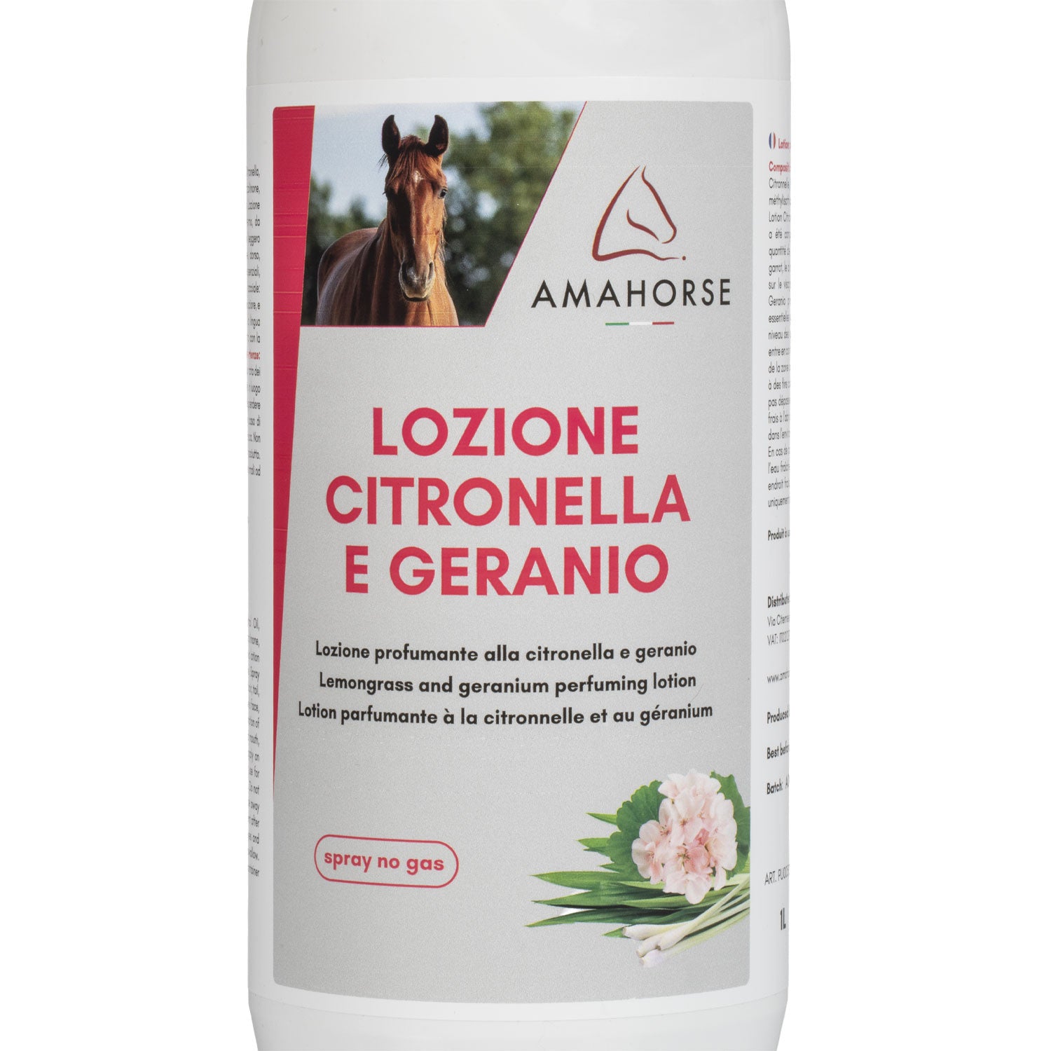 Loción de citronela y geranio (1 l) AmaHorse