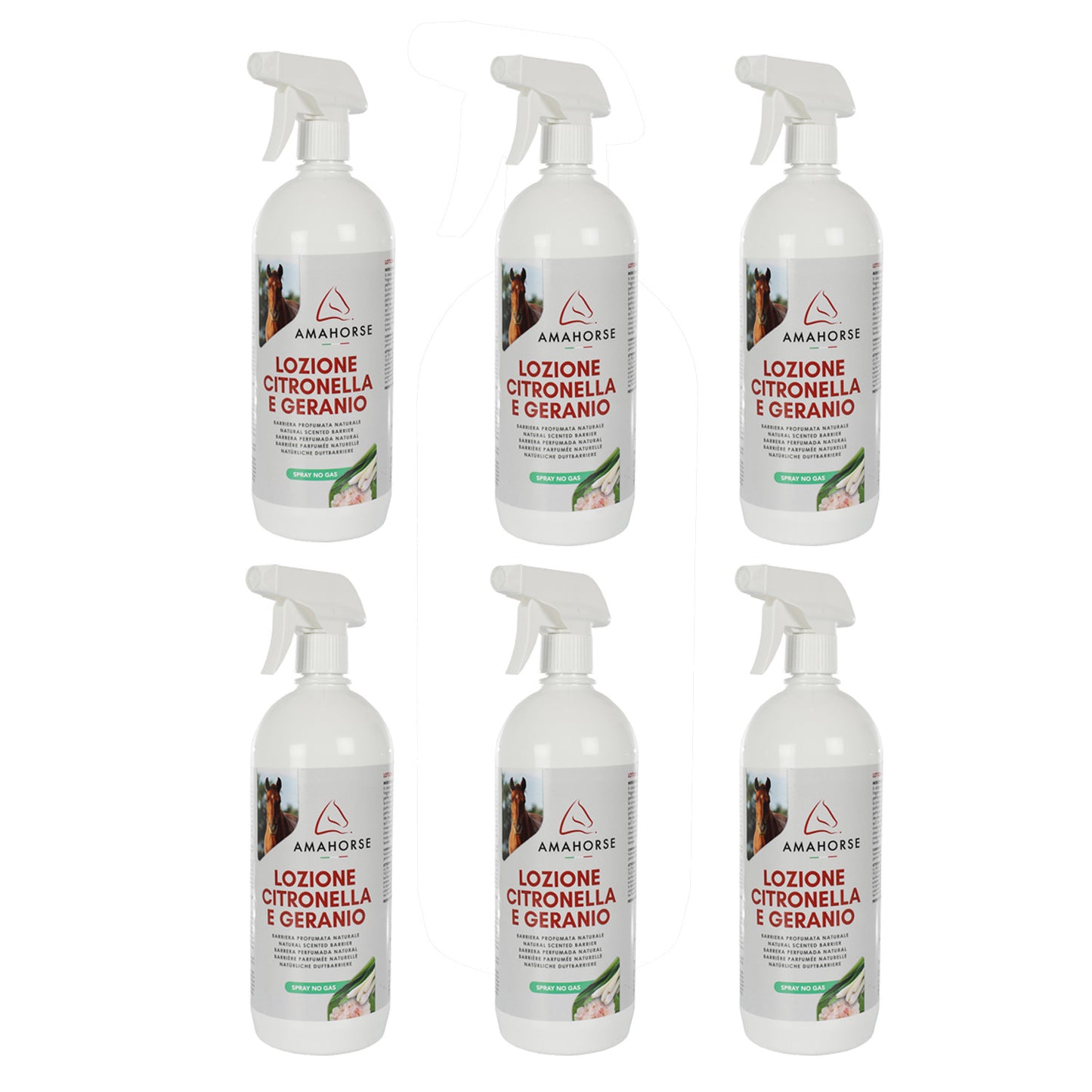 Loción de citronela y geranio (1 l) caja 6 piezas AmaHorse
