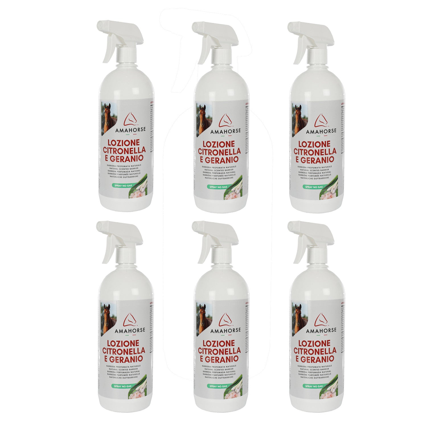 Loción de citronela y geranio (1 l) caja 6 piezas AmaHorse