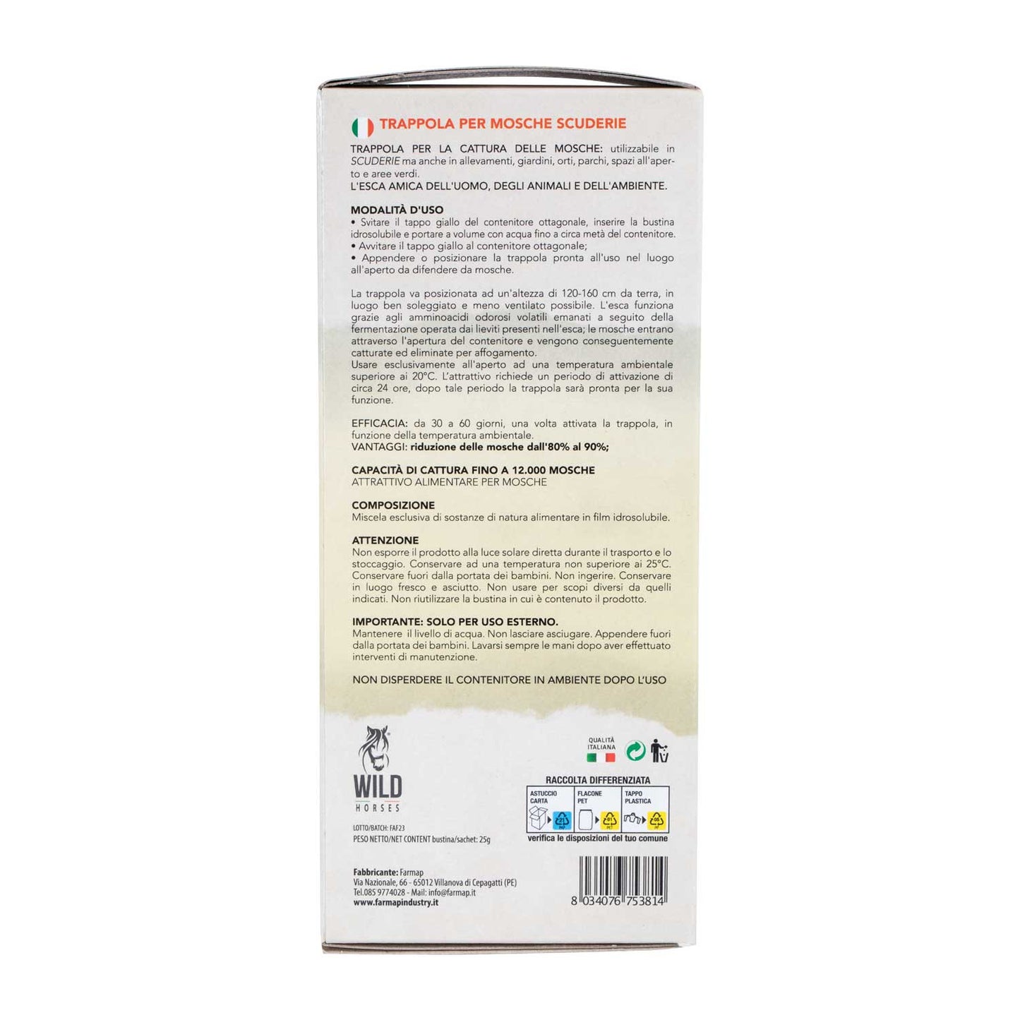 Trampa para moscas 750 ml AmaHorse