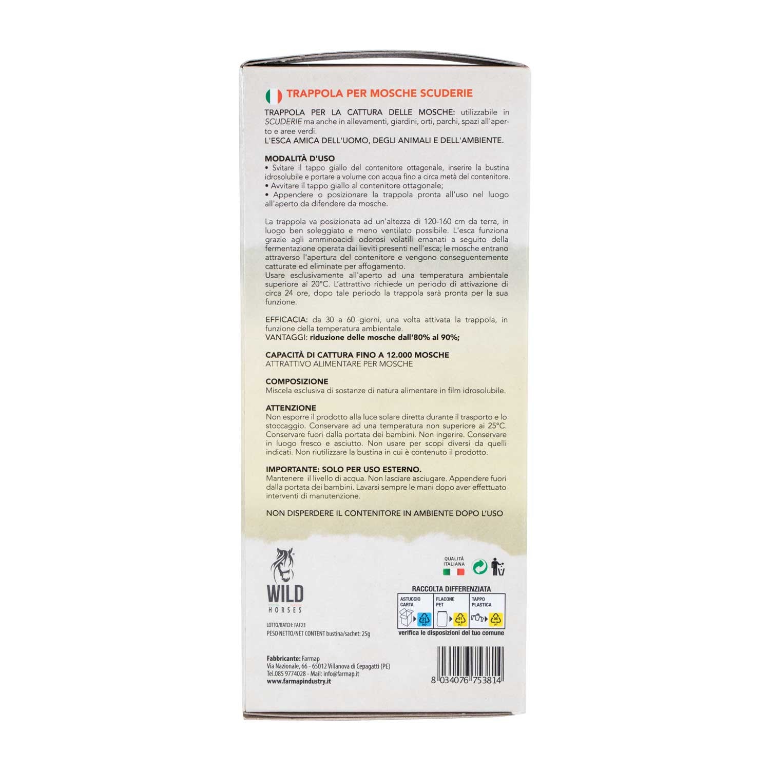 Trampa para moscas 750 ml AmaHorse