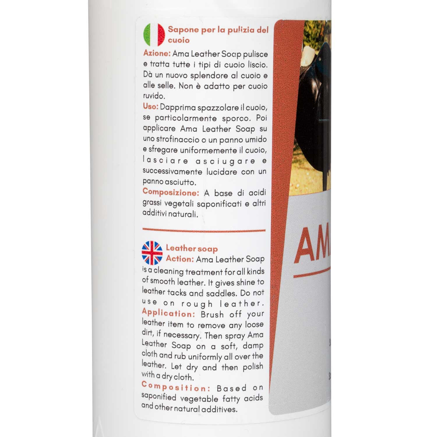 Ama jabón de cuero Jabón para cuero y monturas (500 ml) AmaHorse