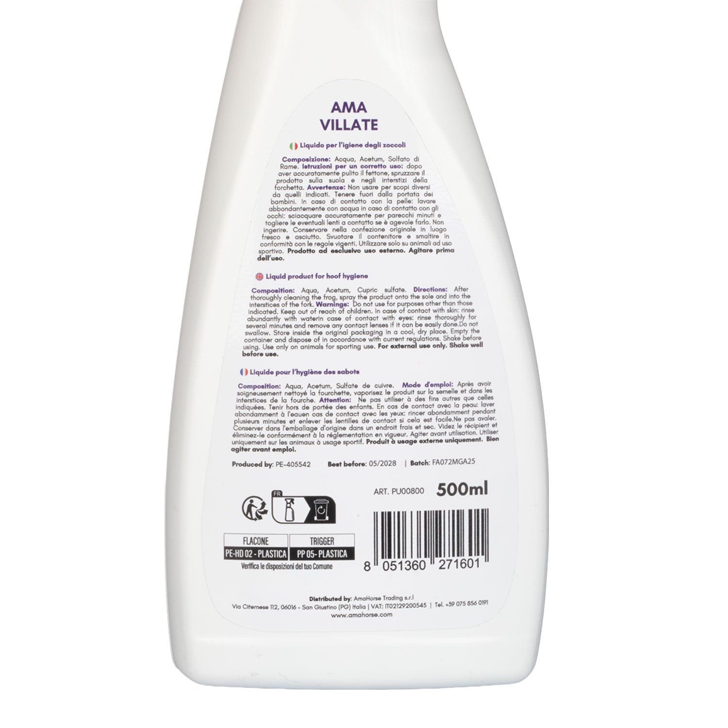 Líquido de Villate (500 ml) AmaHorse