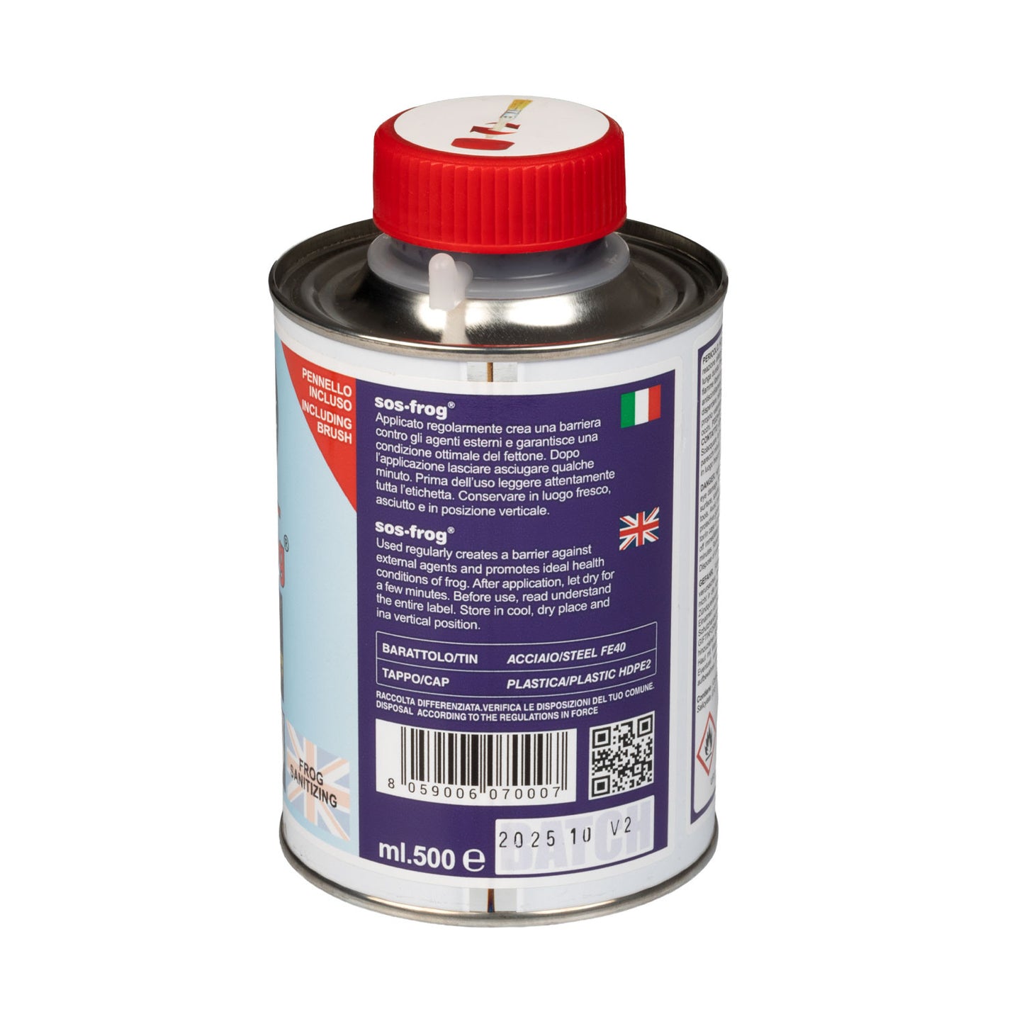Sos-Frog frasco con pincel (500 ml) Umbria Equitazione