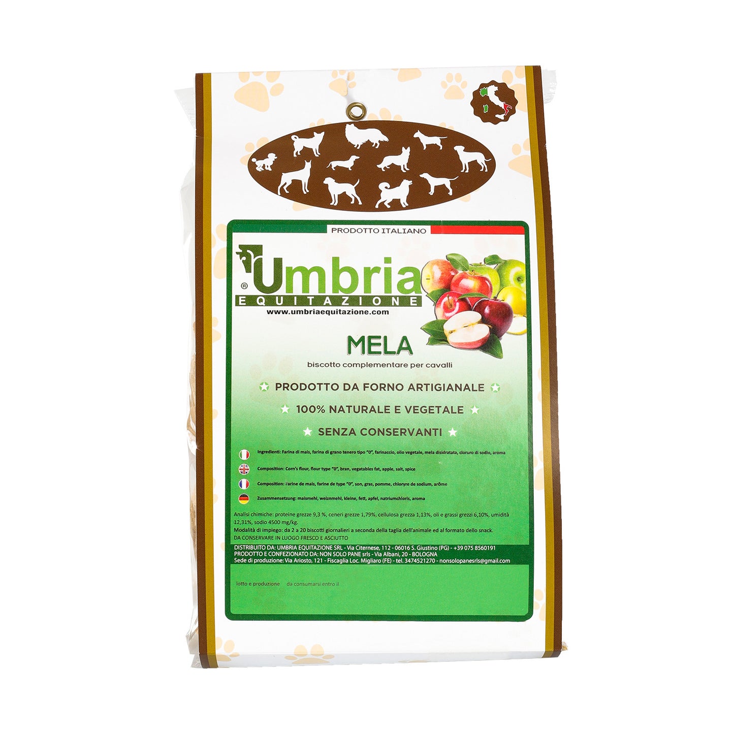 Galletas con manzana (500 g) Umbria Equitazione