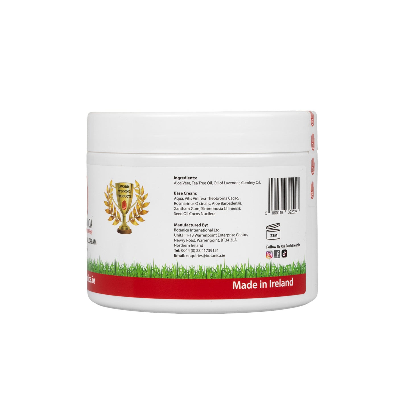 Crema herbal botánica 300ml Botanica International Ltd - Blanco