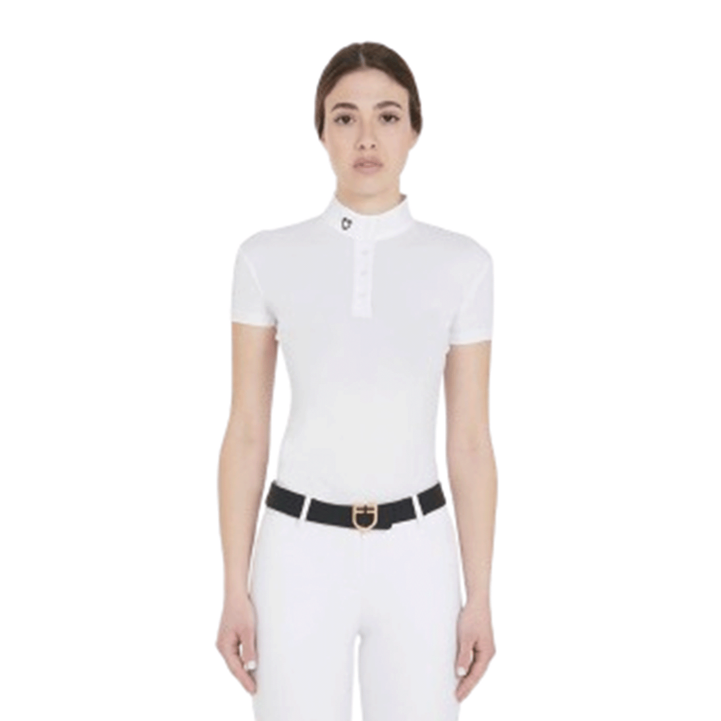 Polo De Competición De Mujer Slim Fit Con Cuello Mao