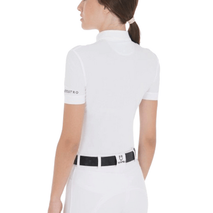 Polo De Mujer Slim Fit De Algodón Plisado Equestro - Rincón del Valle