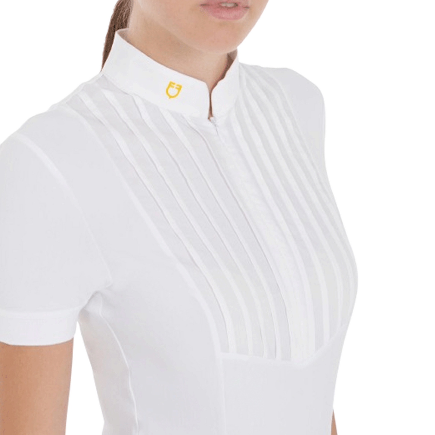 Polo De Mujer Slim Fit De Algodón Plisado Equestro