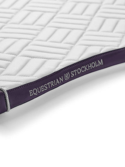 Mantilla Modern White Dark Violet Equestrian Stockholm (Doma)