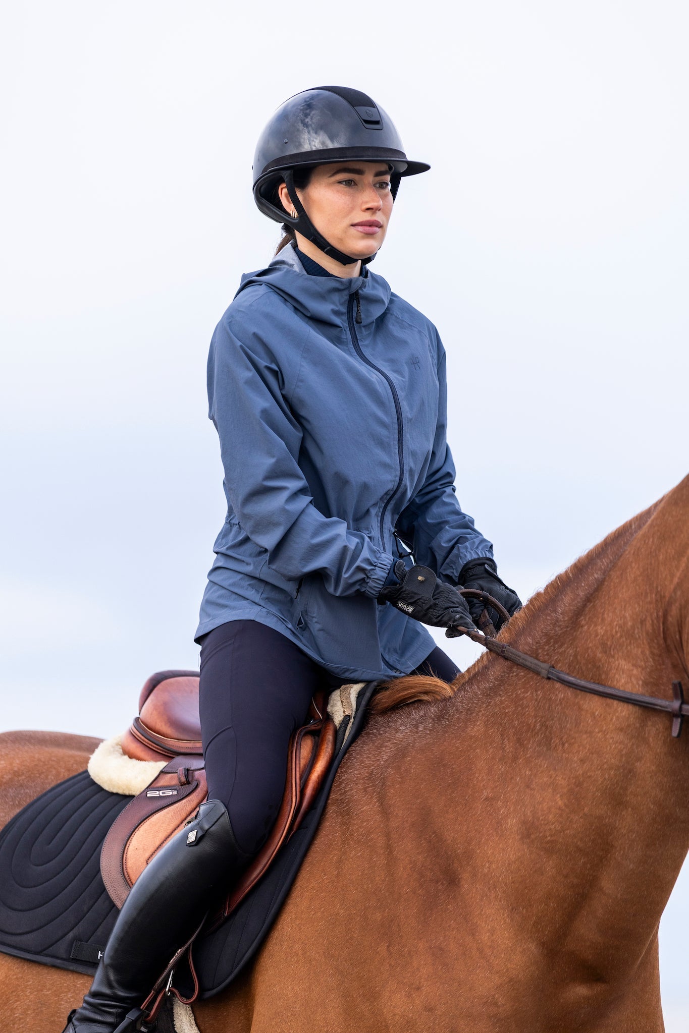 Accesorio Raintech water-repellent short chaqueta de equitación for women Horse Pilot para equitación