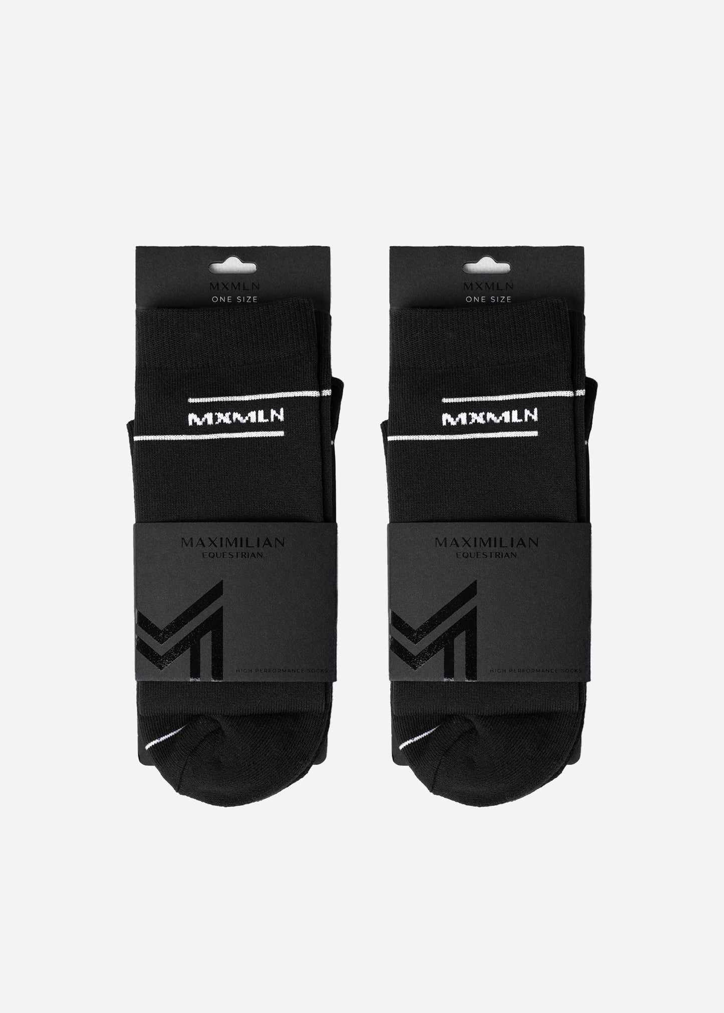 Producto ecuestre Maximilian Equestrian 2-Pack Revo Riding Socks (Black) detalle 4