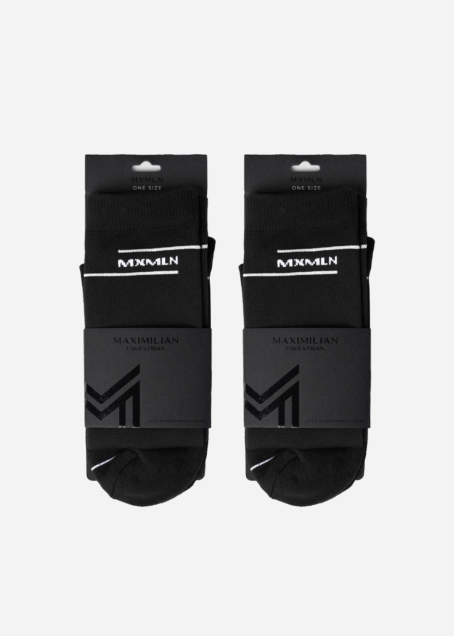 Producto ecuestre Maximilian Equestrian 2-Pack Revo Riding Socks (Black) detalle 4