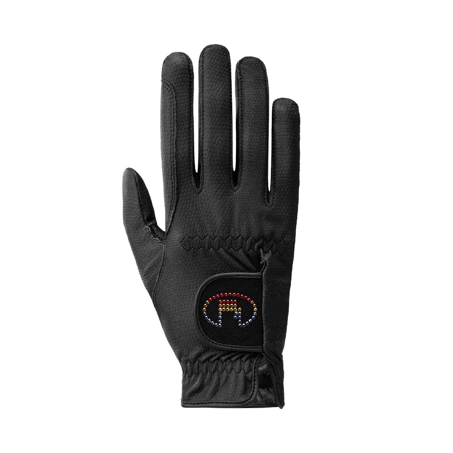 Guantes Roeckl Marne - Black/ Rainbow