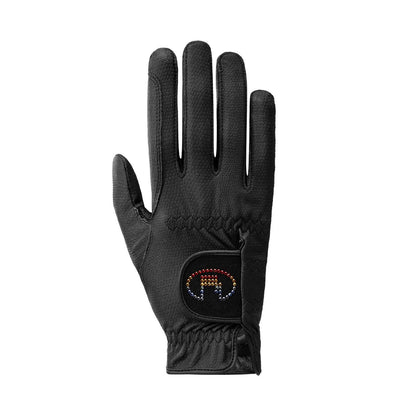 Guantes Roeckl Marne - Black/ Rainbow