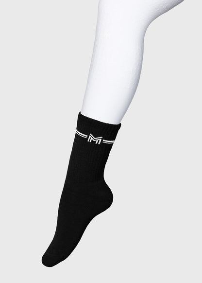 Producto ecuestre Maximilian Equestrian Rise Sports Socks (Black) detalle 3