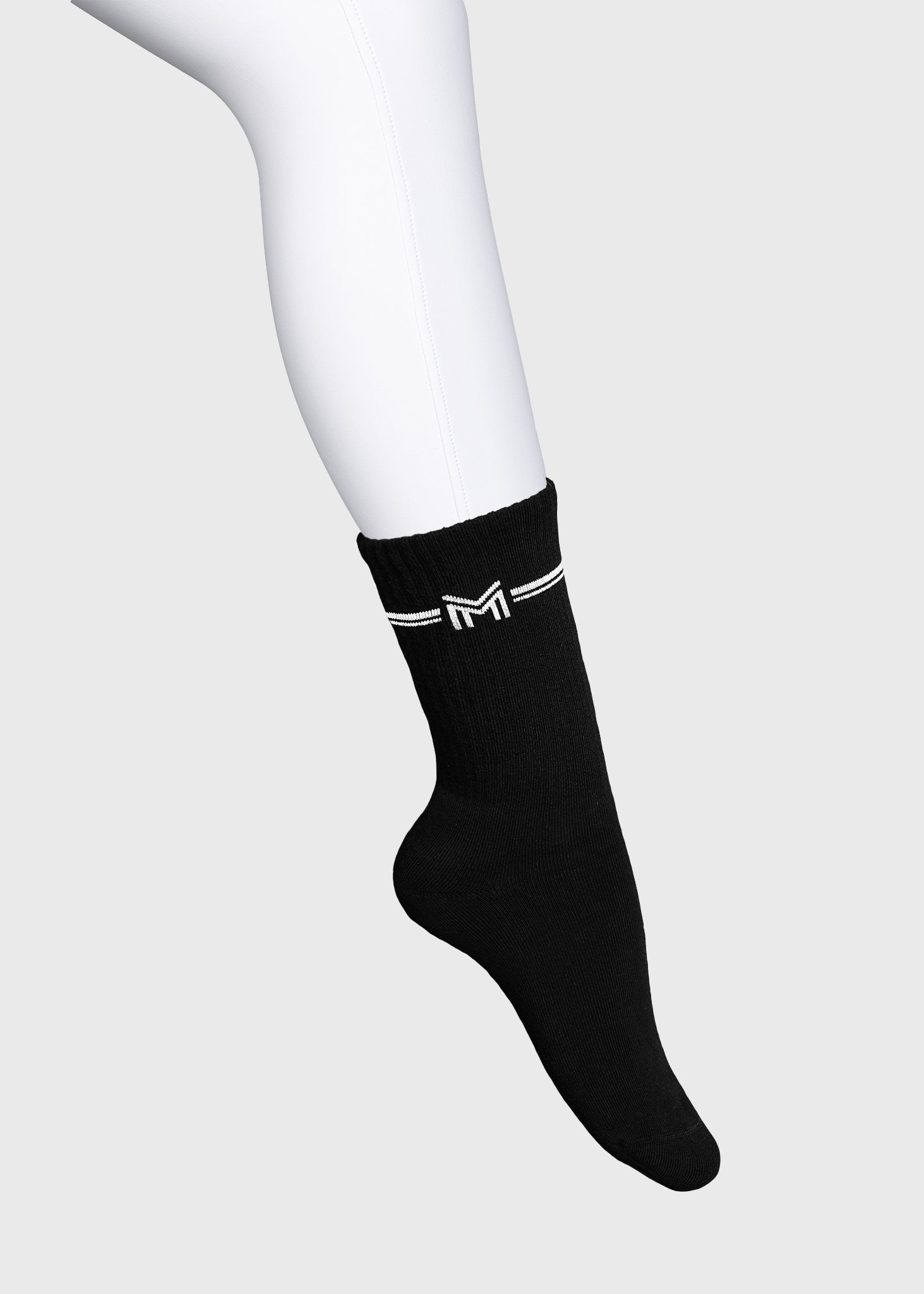 Producto ecuestre Maximilian Equestrian Rise Sports Socks (Black) vista principal