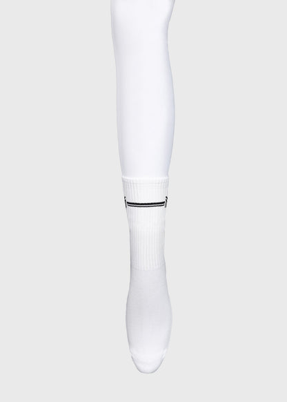 Producto ecuestre Maximilian Equestrian Rise Sports Socks (White) detalle 2