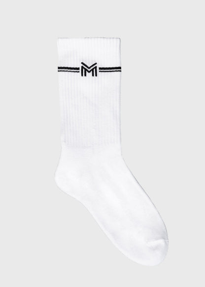 Producto ecuestre Maximilian Equestrian Rise Sports Socks (White) detalle 6