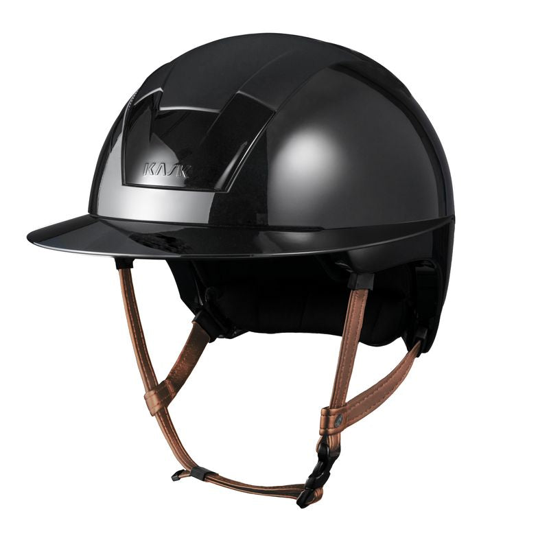 Camisetas Kask Riding Kooki Lady con Brown Chin Strap para equitación