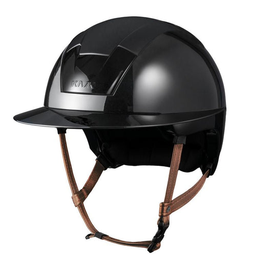 Camisetas Kask Riding Kooki Lady con Brown Chin Strap para equitación