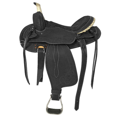 Sella árabe Lakota modelo silver wire - Negro