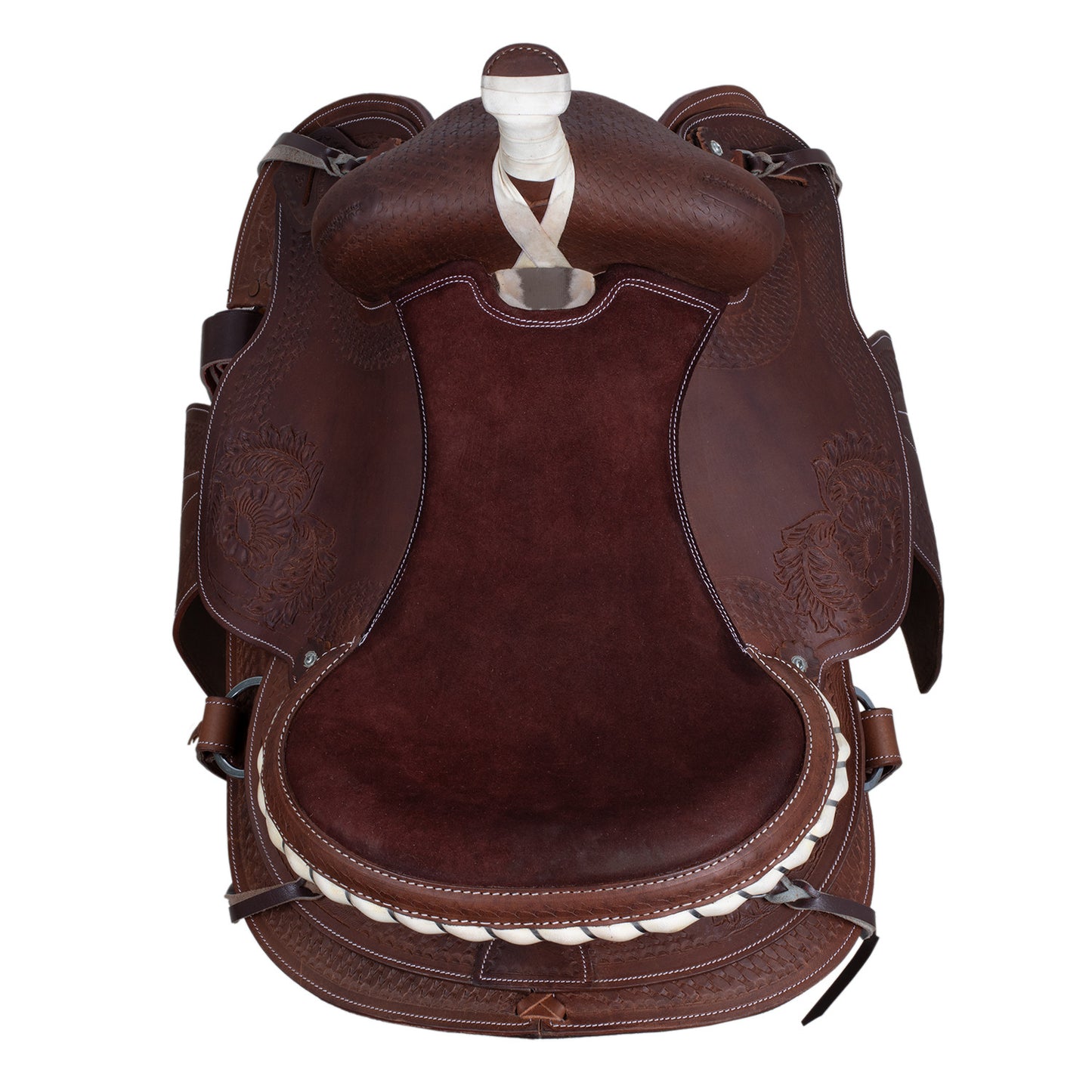 Sella árabe Lakota modelo silver wire - Marrón