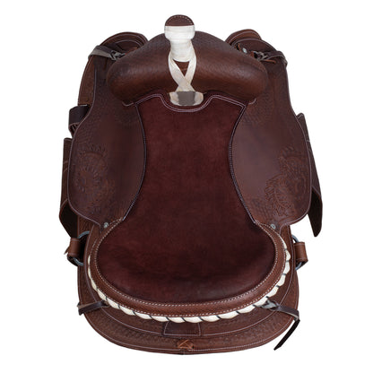 Sella árabe Lakota modelo silver wire - Marrón