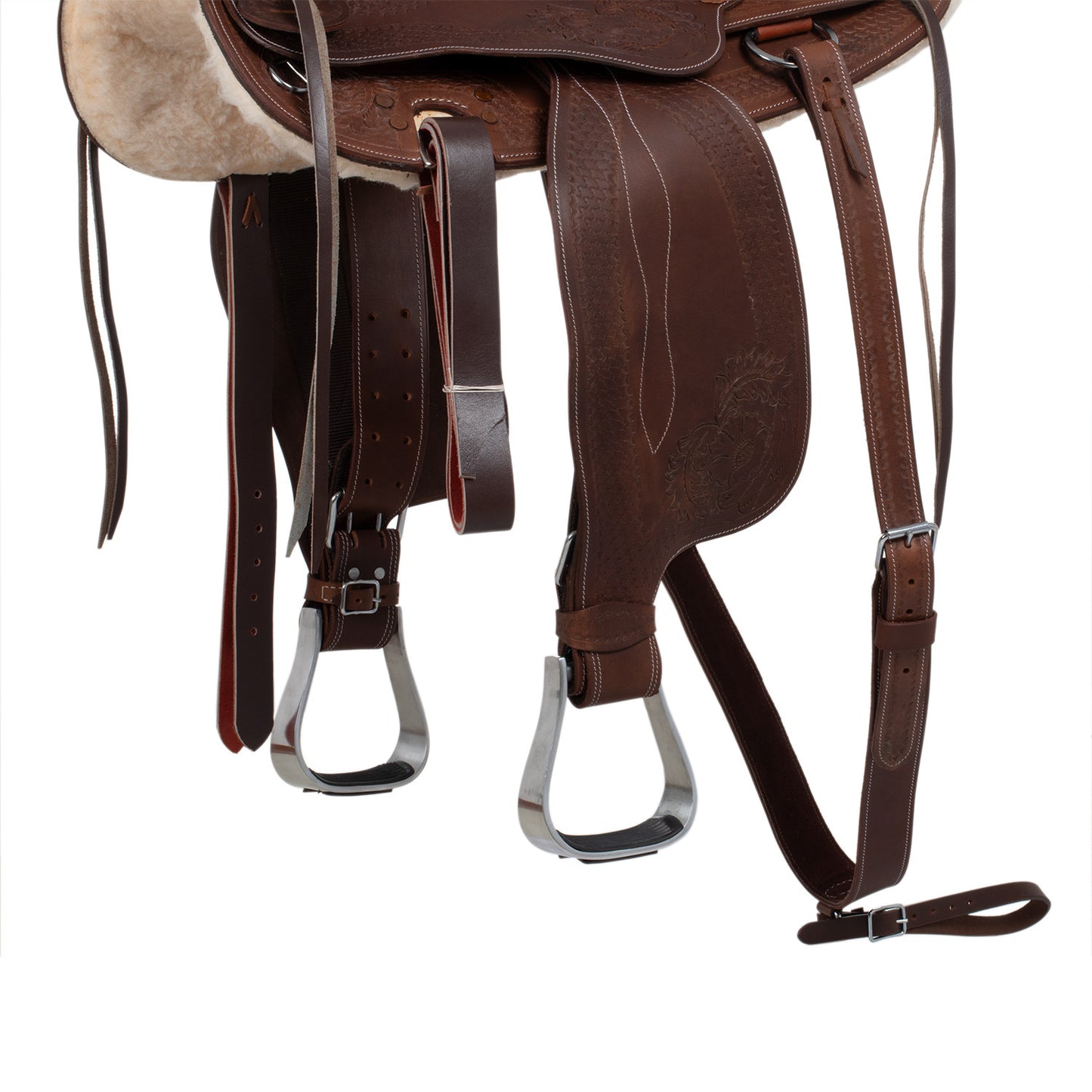 Sella árabe Lakota modelo silver wire - Marrón
