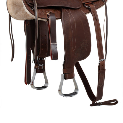 Sella árabe Lakota modelo silver wire - Marrón