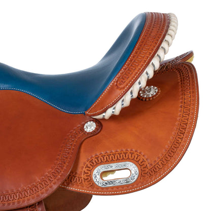 Silla Barrel modelo color 5020 asiento azul Pool's - Coñac