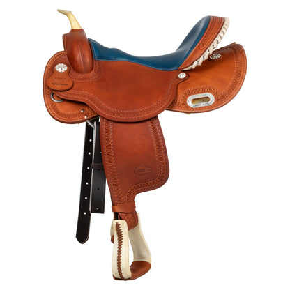 Silla Barrel modelo color 5020 asiento azul Pool's - Coñac