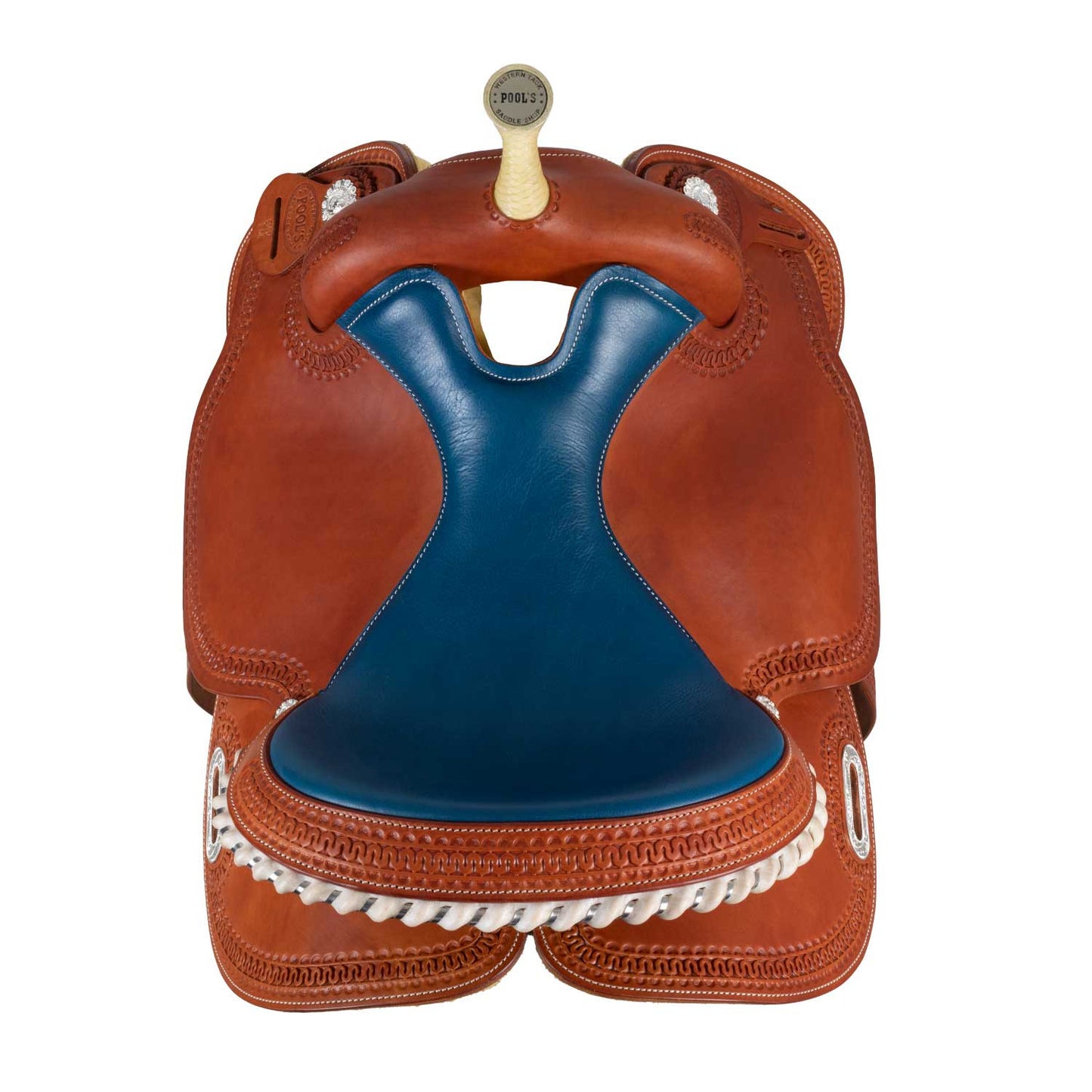 Silla Barrel modelo color 5020 asiento azul Pool's - Coñac