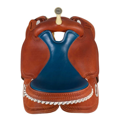 Silla Barrel modelo color 5020 asiento azul Pool's - Coñac