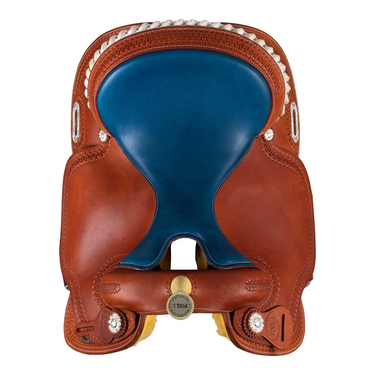 Silla Barrel modelo color 5020 asiento azul Pool's - Coñac