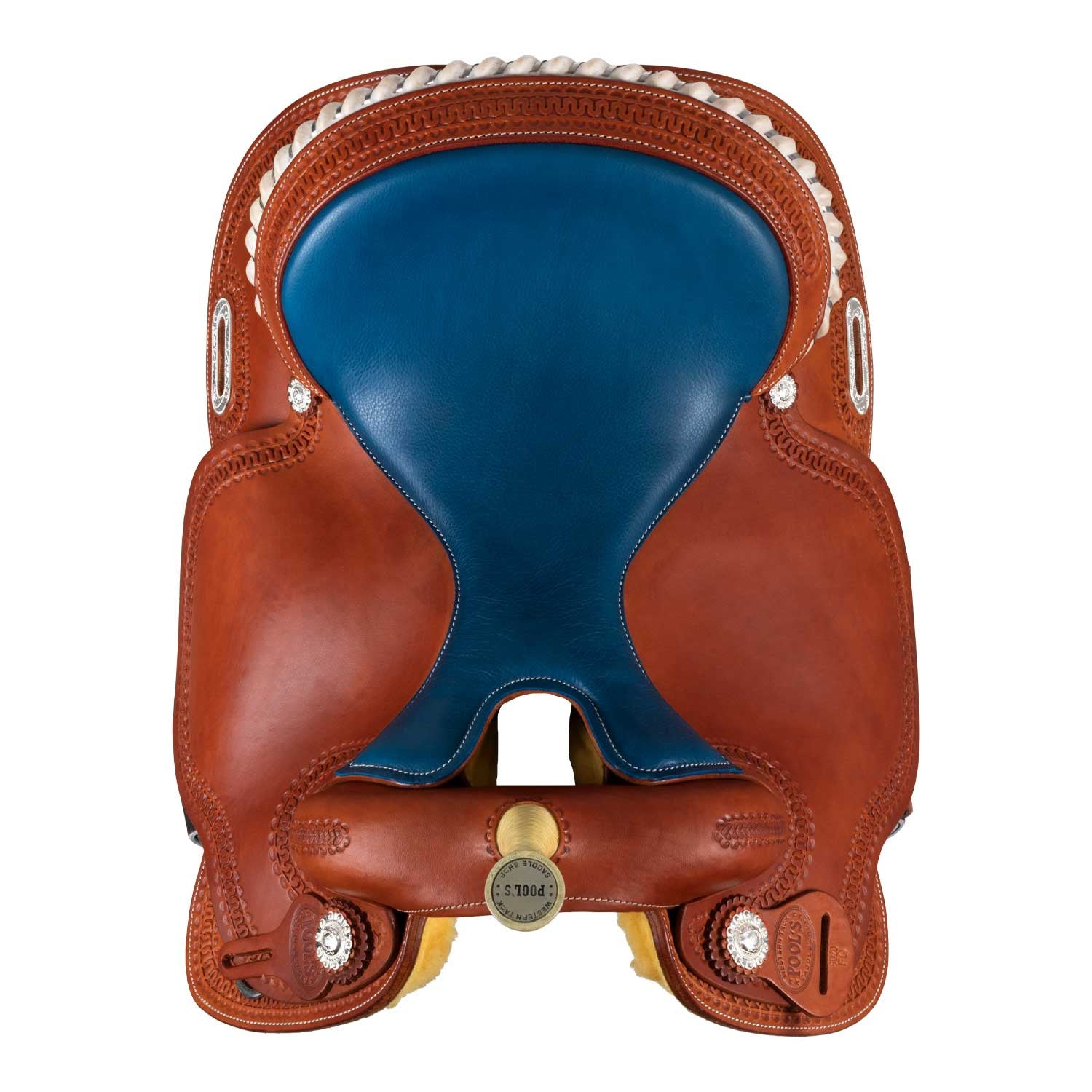 Silla Barrel modelo color 5020 asiento azul Pool's - Coñac