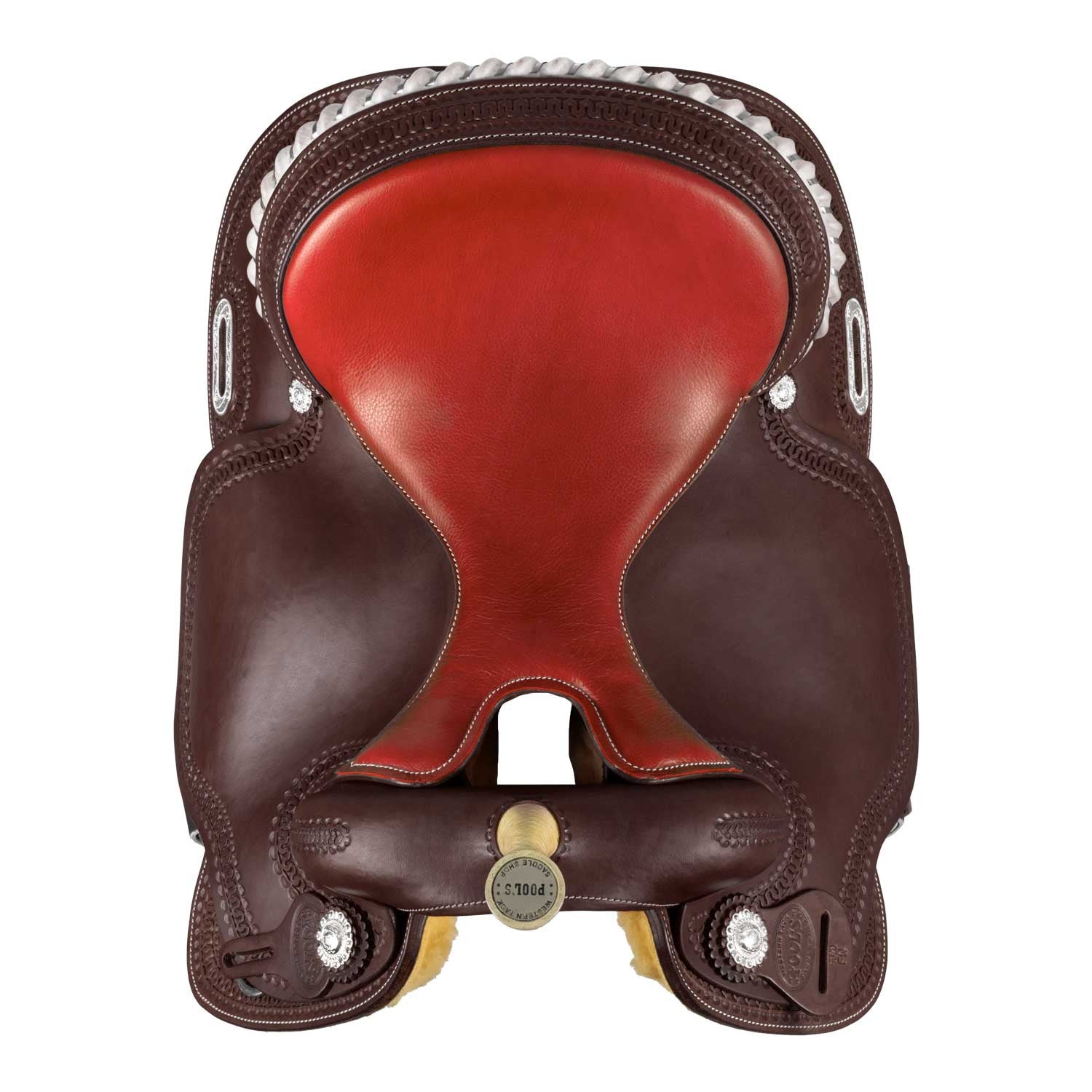 Silla barrel pool modelo color 5020 asiento rojo Pool's - Marrón oscuro