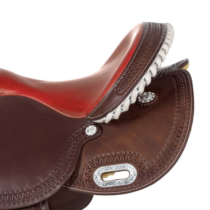 Silla barrel pool modelo color 5020 asiento rojo Pool's - Marrón oscuro