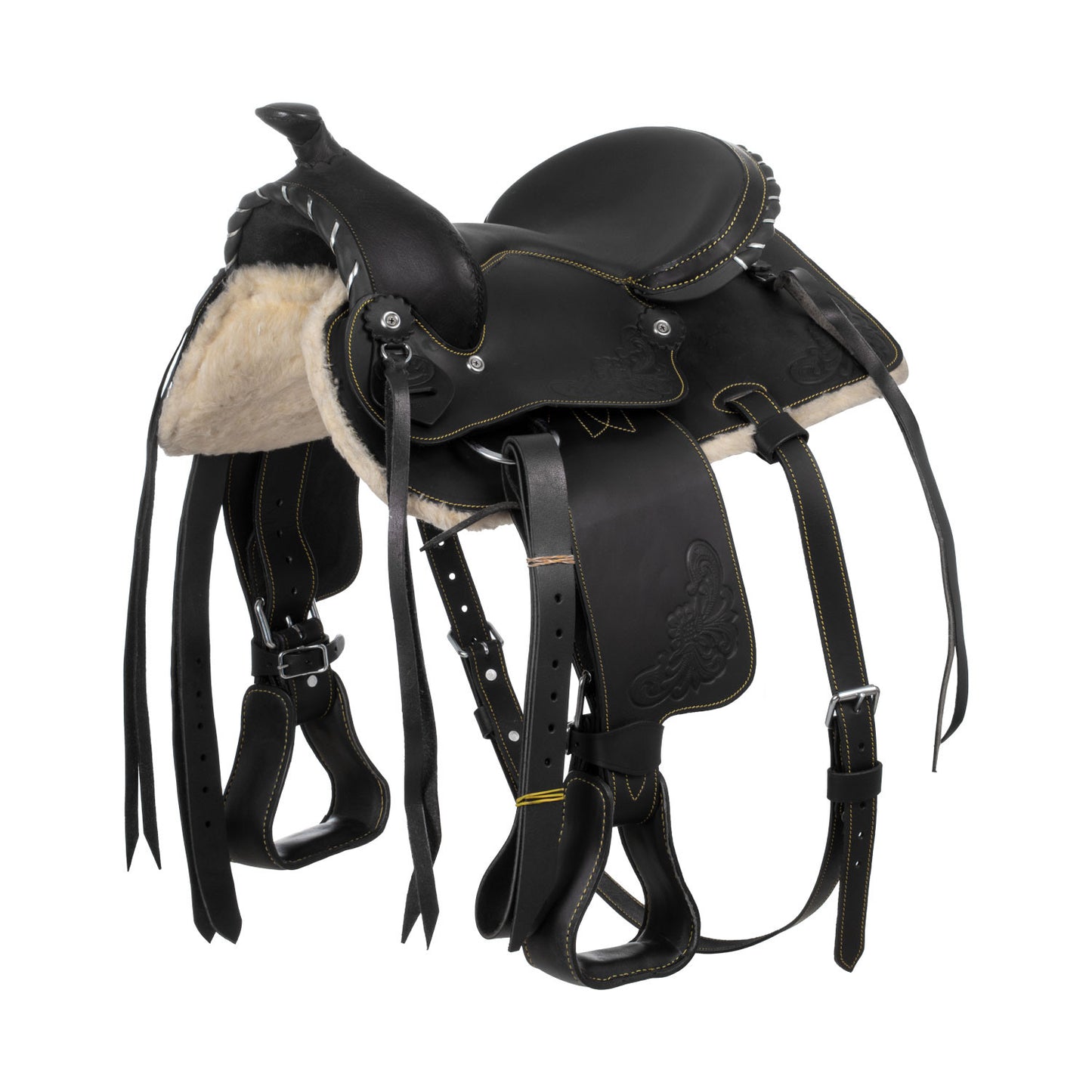 Silla de poni modelo Silver Wire Lakota - Negro