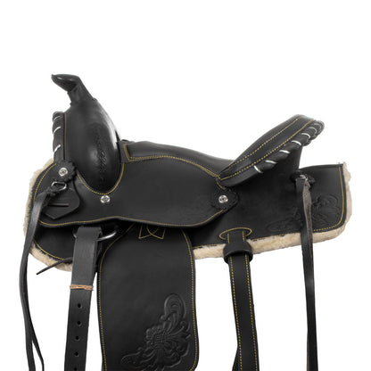 Silla de poni modelo Silver Wire Lakota - Negro