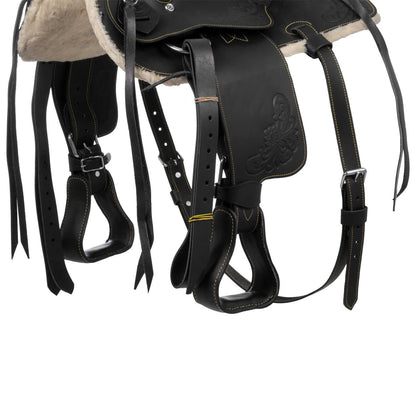 Silla de poni modelo Silver Wire Lakota - Negro