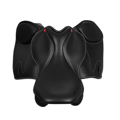 Silla de salto Roma en cuero PU Pro-Light - Negro