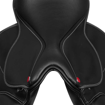 Silla de salto Roma en cuero PU Pro-Light - Negro